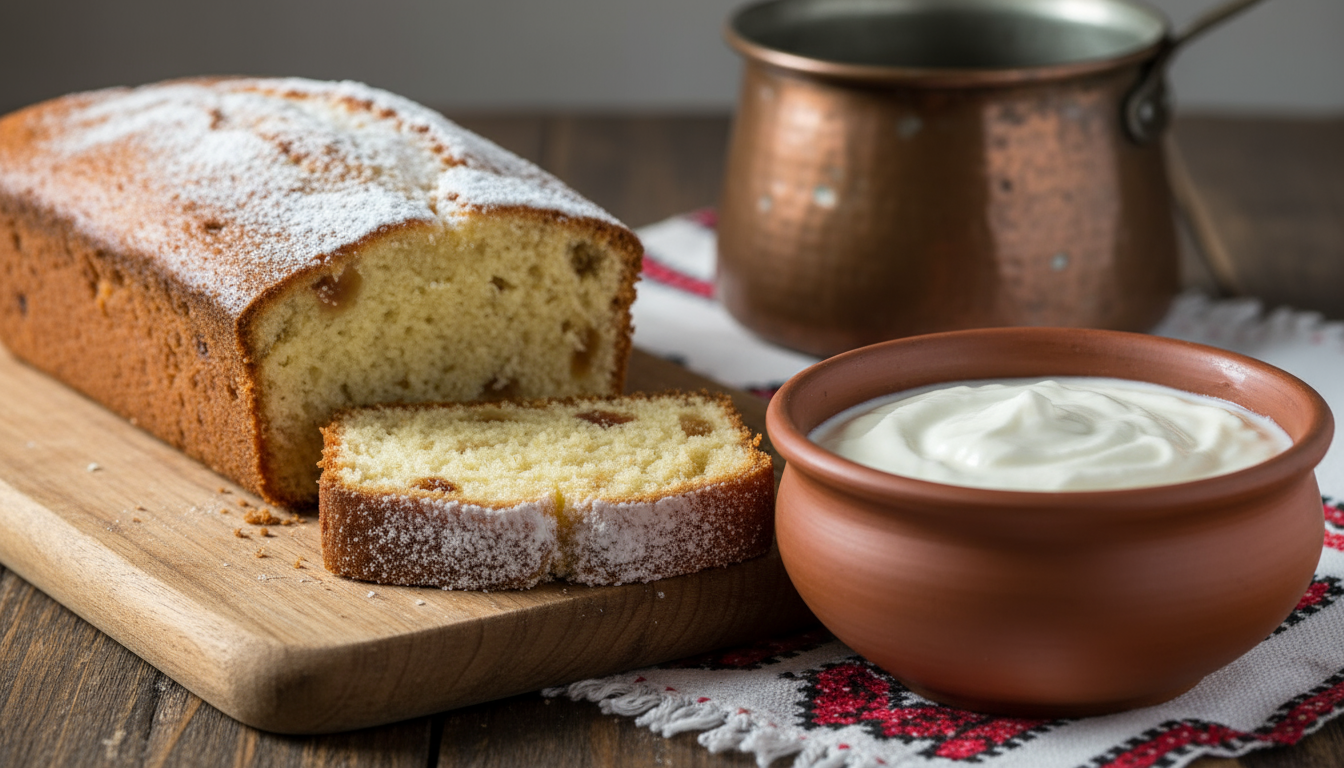 Кекс с кисело мляко